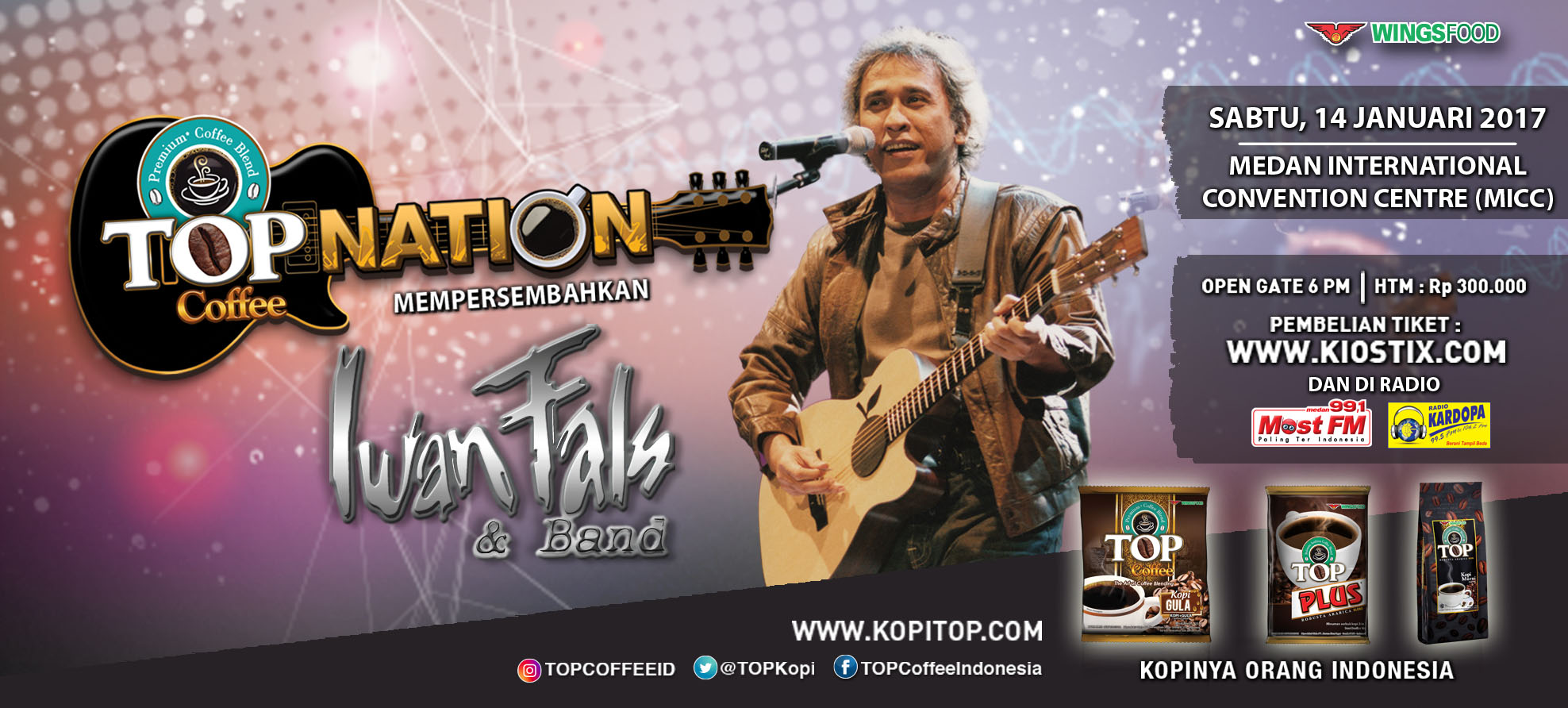 Top Nation Konser Iwan Fals  & Band di Medan 